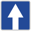 Дорожный знак 5.5 «Дорога с односторонним движением» (металл 0,8 мм, I типоразмер: сторона 600 мм, С/О пленка: тип А коммерческая)